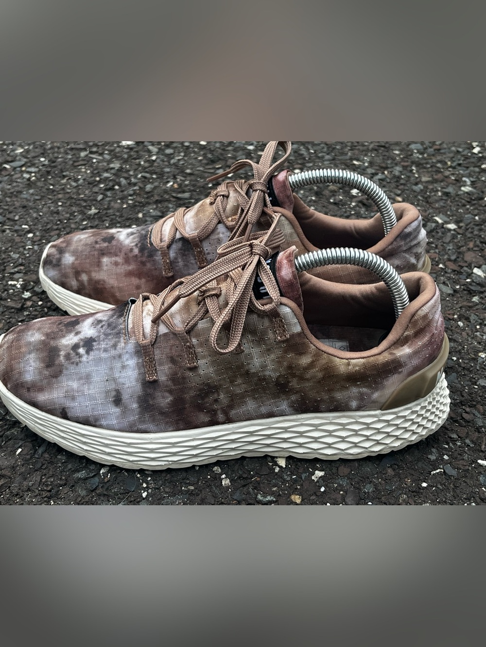 NOBULL Women’s Size 7.5 Brown Tie Dye Ripstop Running Training Shoes Sneakers